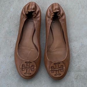 Tory Burch Leather Claire Ballet Flats size 9.5M